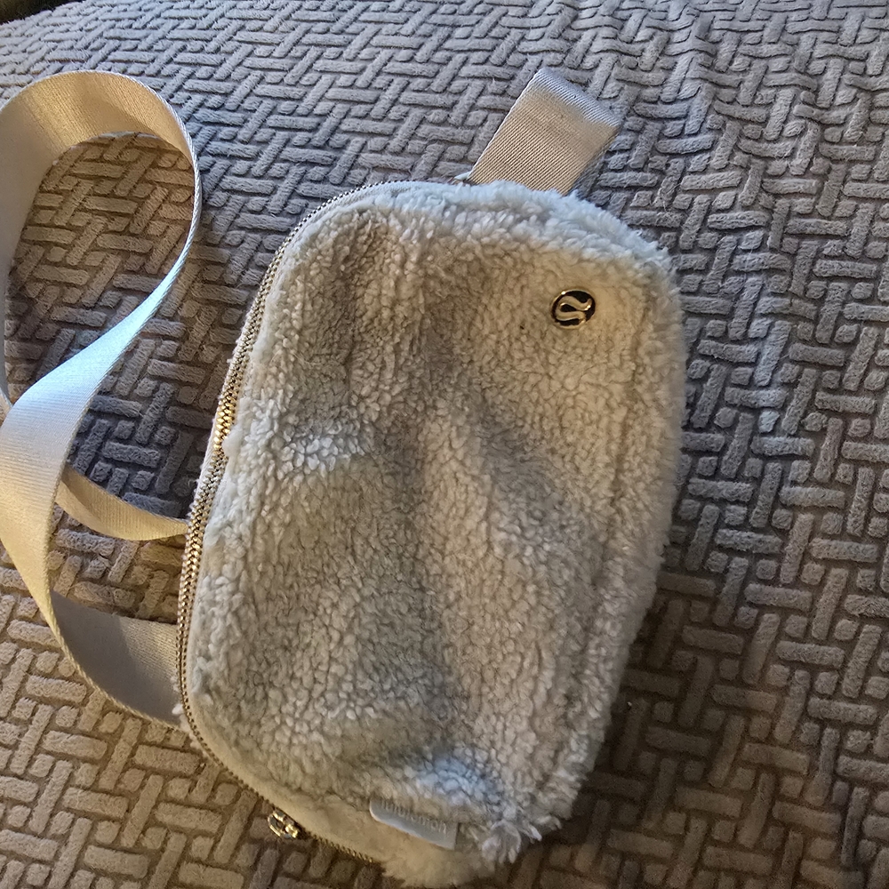 Sherpa Crossbody Bag with Adjustable Strap
